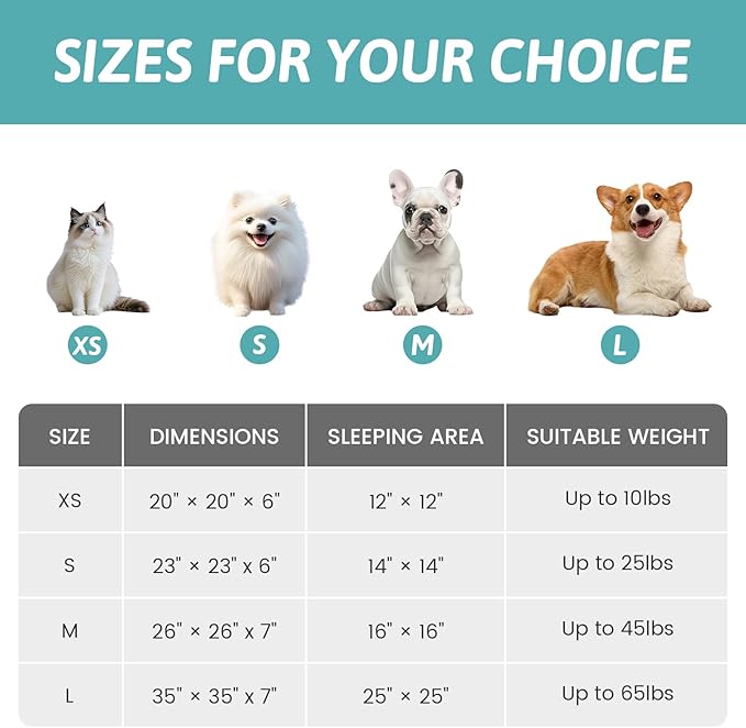 Dog Bed with Hooded Blanket, Round Fluffy Anti-Anxiety Pet Bed for Medium Dogs & Large Dogs, Cozy Donut Cuddler with Machine Washable Faux Fur & Anti-Slip Bottom(35"×35"×7",Grey)