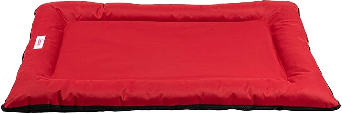DBD3004A-L Archie 39" x 23" Traditional Oxford Waterproof Indoor/Outdoor Hand-Washable Memory Foam Camping Pet Bed, Strawberry