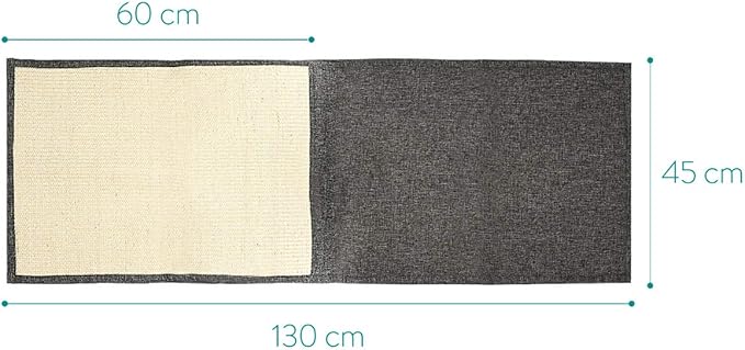 Navaris 2X Cat Scratch Mats Sofa Protector - Natural Sisal Furniture Protector Scratching Pads for Cats - Chair, Couch, Seat, Stairs