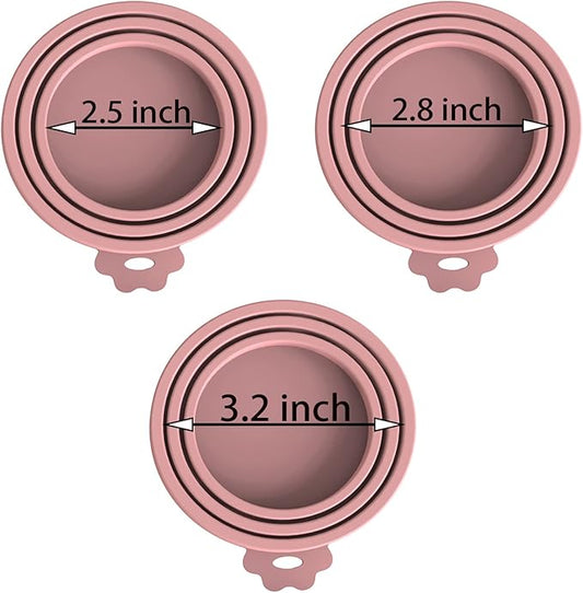 WANBAO 6 Pcs Food Can Lids Pet Can Covers for All Standard Size Dog and Cat Food Can Lids, Mix Color Light Blue, Light Green
