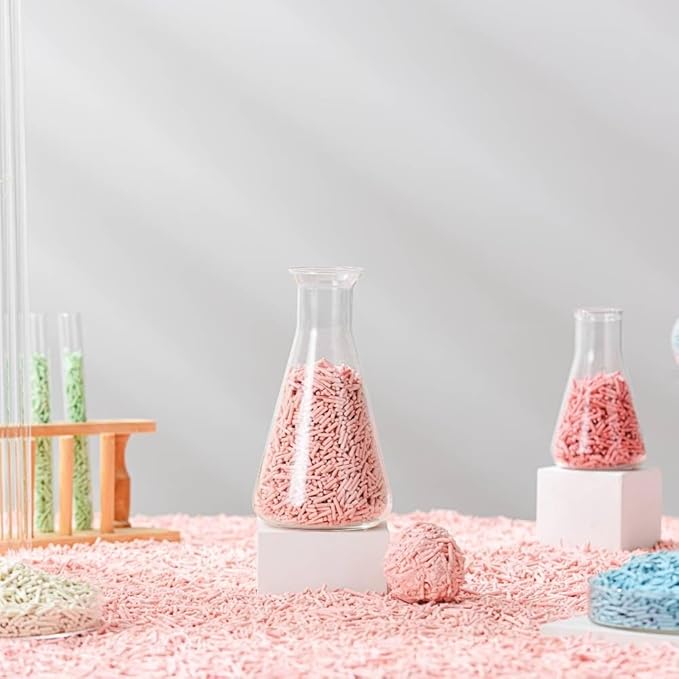 Tofu Cat Litter Natural Clumping Tofu Cat Litter, Fast Clumping and Easily Scoop-able 5.5lb/88oz 5 Scents - Greentea, 4 Pack