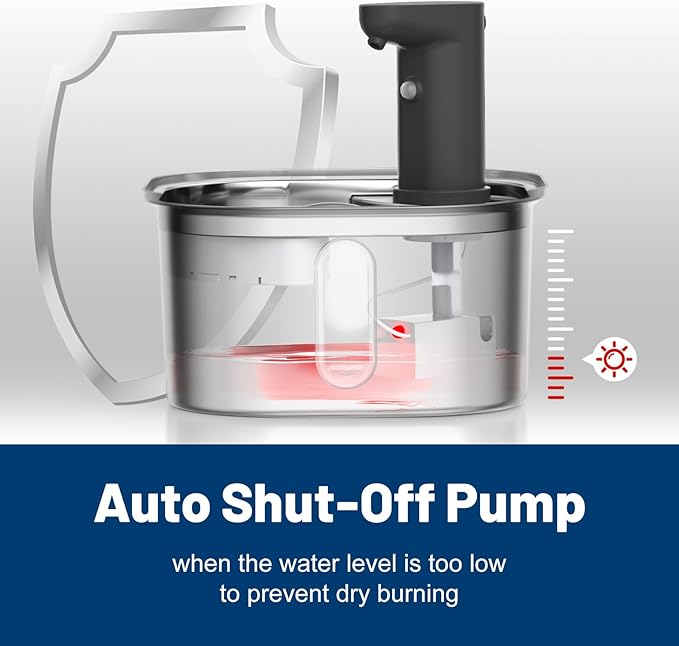 Wireless Cat Water Fountain Stainless 108oz 3.2L 5000mah Battery Operated Pet Fountain Cordless, Automatic Water Dispenser with Motion Sensor (Silver, Wireless Cat Fountain Stainless Steel)