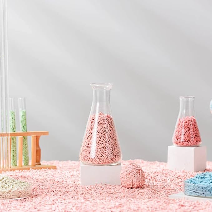 Tofu Cat Litter Natural Clumping Tofu Cat Litter 5.5lb/88oz 5 Scents (Original + Wonder Litter, 2 Pack)