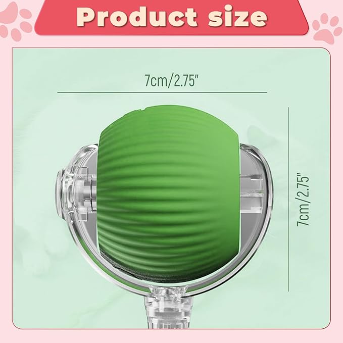 New Interactive Rolling Dog Ball, 360° Smart Interactive Pet Toy Ball, Self Rolling Dog Ball Toys, Electric Balls for Small Medium Dogs Cats (Red&Grey 2PCS/Set)