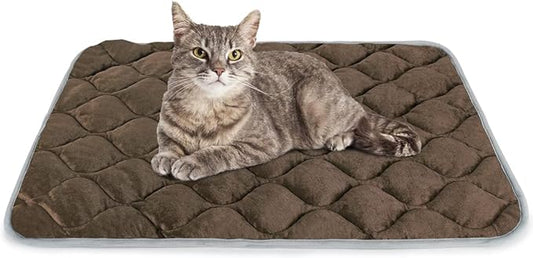 ULIGOTA Self Warming Cat Bed Self Heating Cat Mat Thermal Pet Bed Mat Self-Warming Dog Crate Pad