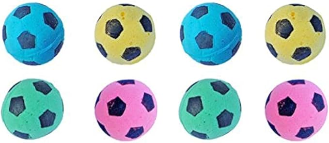 Foam Soccer Balls Cat Toys - Pack of 8