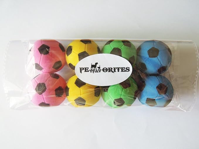 Foam Soccer Balls Cat Toys - Pack of 8