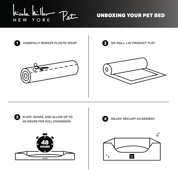 Nicole Miller New York PET Mod Damask Plushy Bolster Pet Bed, Cozy & Calming, Non-Slip Bottom, Machine Washable Cover, Taupe, Small 24"x19"x7"