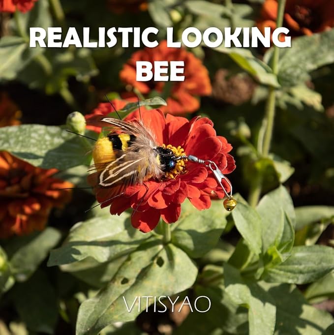 Cat Insect Feather Toys Replacement - 2 Pcs Handmade Natural Bees - Cat Toy Wand Refills - Interactive Kitten Teaser Wand Attachments - Cat Toys for Indoor Cats Play