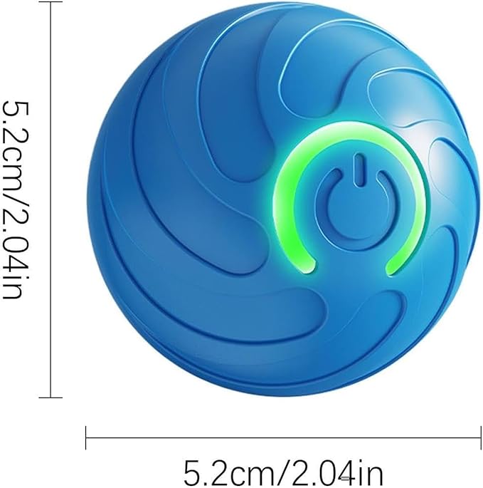 Smart Jumping Ball Toy for Dogs, Duraspin Dog Bouncing Ball, Interactive Bouncing Toys for Puppy Toys （2Pack-Orange & Bule）