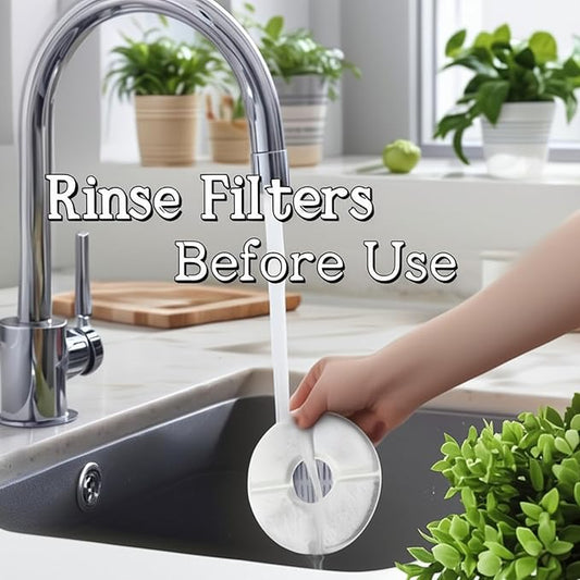 4 Pack Cat Water Fountain Filter Replacement, Round Carbon Filters for 81oz/2.4L Stainless Steel Top Automatic Pet Fountain, Compatible with Wonder Creature Cat Fountain