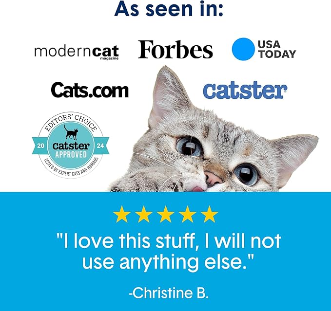Boxie Unscented 30 Day Odor Control Clumping Clay Cat & Kitty Litter 16 lb, 99.9% Dust-Free, Hard Flat Top Clumps, No Fragrances No Fillers, Long-Lasting, Easy to Scoop