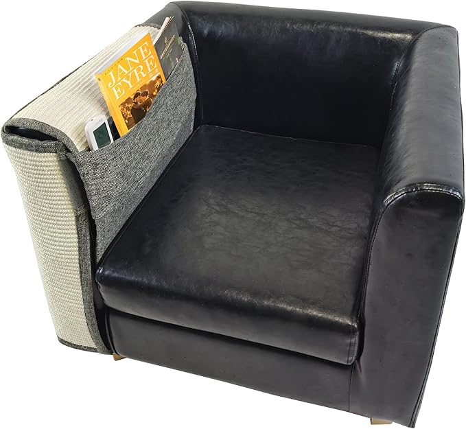 Fully Wrapped Cat Scratcher Couch- Natural Sisal Furniture Protection from Cats-Corner cat Scratcher for Couch Bed,Chair-Easy Installation