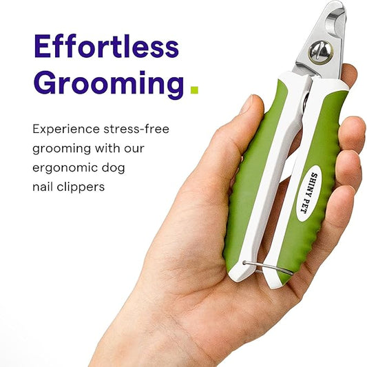 Dog Nail Clippers with Safety Guard - Pet Nail Clippers for Medium and Small Breed - Protective Nail Cutter, Safe Claw Trimmer, Ergonomic Toenail Scissors - Ebook Guide