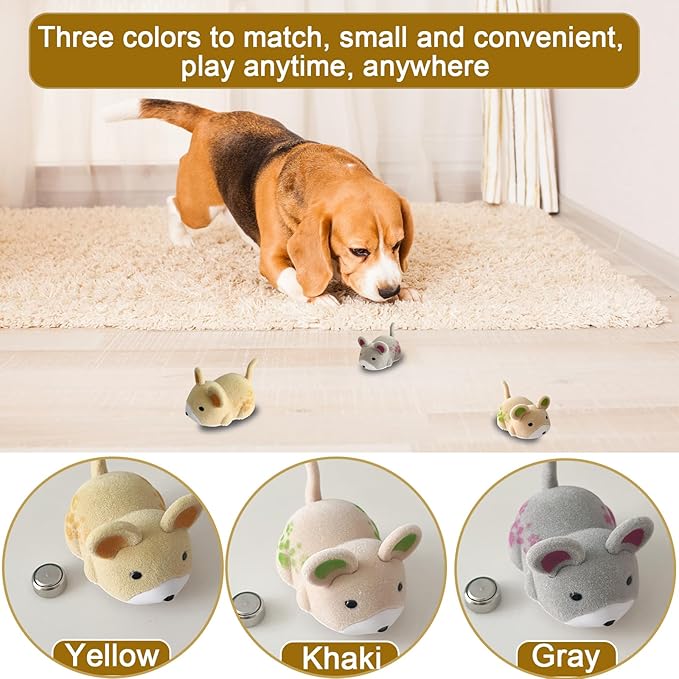 OHGOSH Hamster Teaser That Escapes, Cats Catching Mouse Game, Interactive Cat Toy, Quirky Pet Interactive Tools, Hurry Up and Give It to Your House Pet (3 PCS)