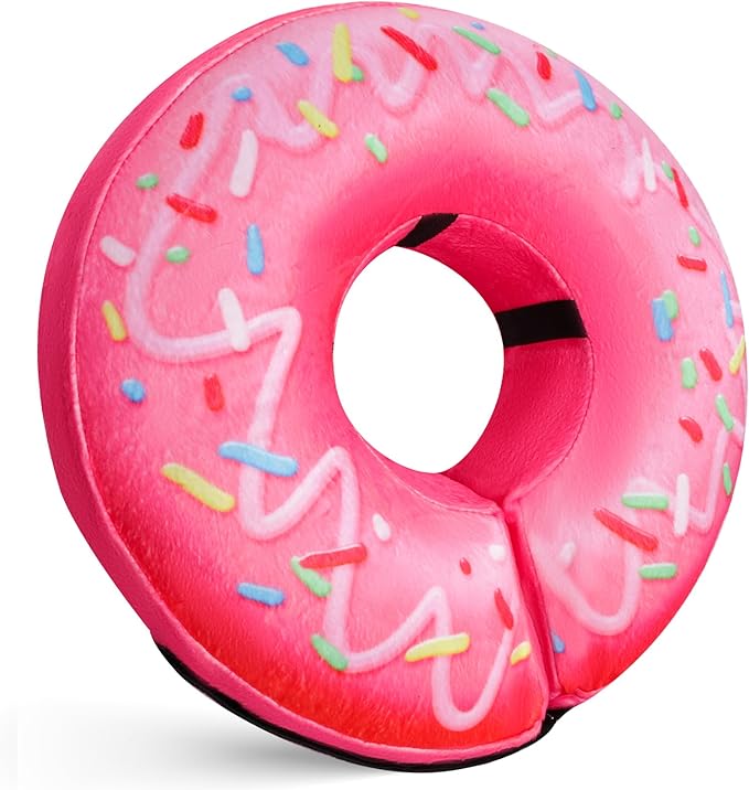 Katoggy Inflatable Dog Cone Collar for Dogs After Surgery, Soft Adjustable Blow up Donut E-Collar for Small Medium Large Dogs and Cats