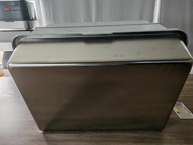 XXXL Stainless Steel Litter Box with Lid, Extra Large 28" L x 20" W x 17" H Enclosed Metal Cat Litter Box with Litter Scoop & Foot Pedal, Odor Control, Easy Cleaning for Big Cats (Light Grey)