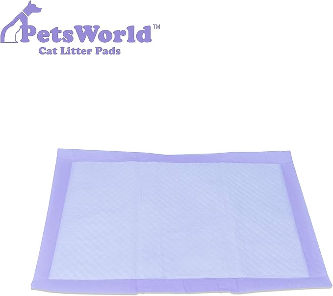 PETSWORLD Cat Pads Refills for Tidy Cats Breeze Litter System for Cat Litter Box, 50 to 400 Pads (200 Count, Unsented)