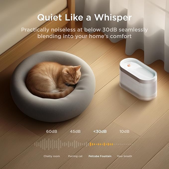 Petcube Water Fountain Replacement Filters, 3 Pack for Ceramic and Stainless Steel Pet Water Fountain