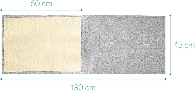 Navaris 2X Cat Scratch Mats Sofa Protector - Natural Sisal Furniture Protector Scratching Pads for Cats - Chair, Couch, Seat, Stairs