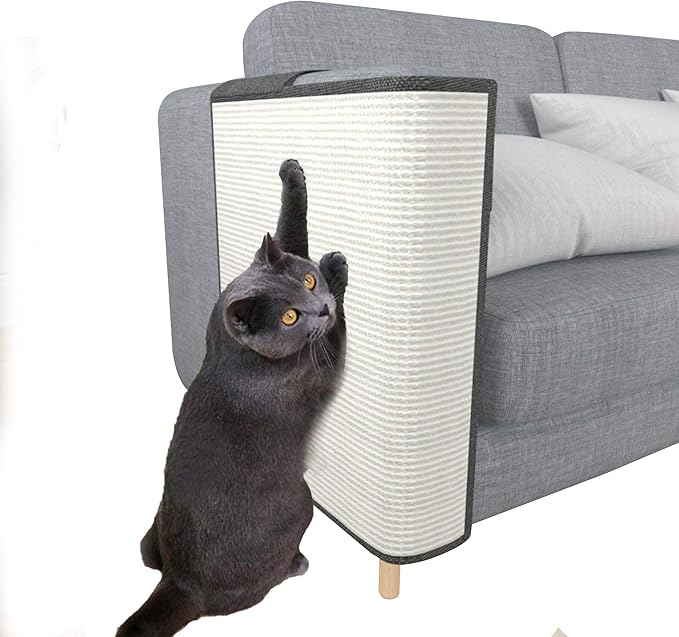 Cat Scratcher Couch- Natural Sisal Furniture Protection from Cats - Corner cat Scratcher Couch for Chair,Sofa - Easy Installation