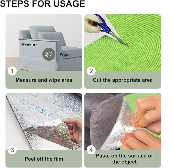 Cat Scratch Couch Furniture Protector, Adhesive Cat Scratch Pad Deterrent for Furniture, DIY Climbing Cat Scratcher Couch Protector from Cat Claws Scratching for Indoor(Green, 39.3x15.8Inch)