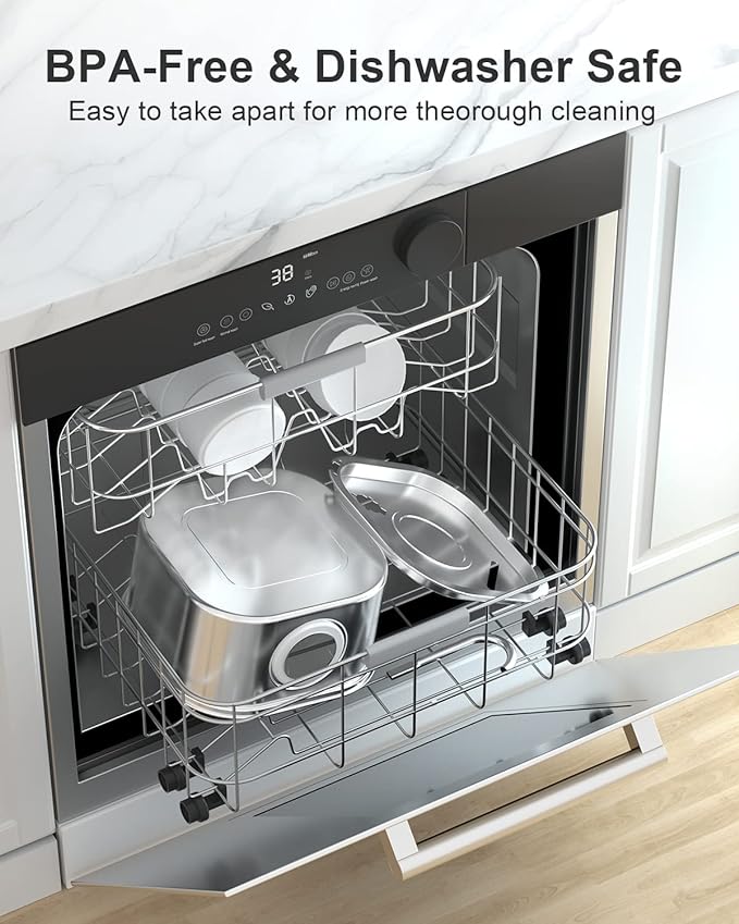 Cat Water Fountain, 3.2L/108oz Stainless Steel Pet Water Fountain, cat Fountain with Super Quiet &Transparent Window Design- Water Fountains for Cats Indoor