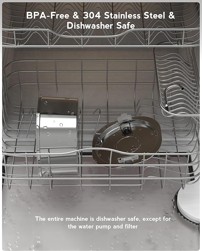 Cat Water Fountain, 3.2L/108oz Stainless Steel Pet Water Fountain for Cats/Dogs Indoor, Dog Drinking Dispenser Metal Kitty Spout with 6 Replacement Filters