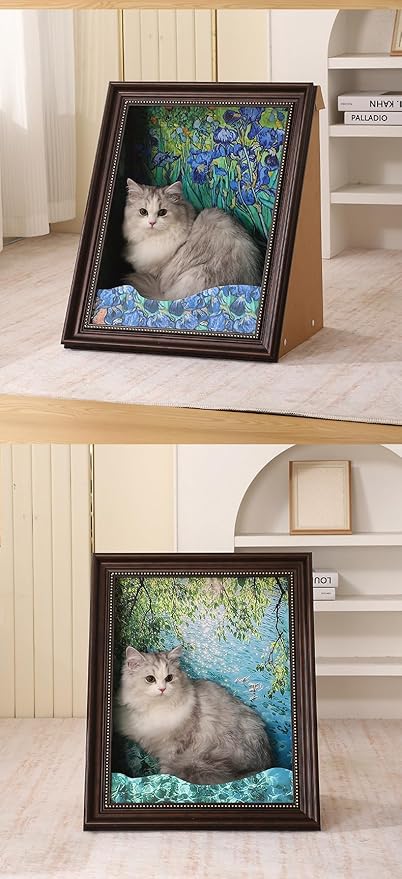 Handcrafted Oil Painting Cat Nest（Mona Lisa）