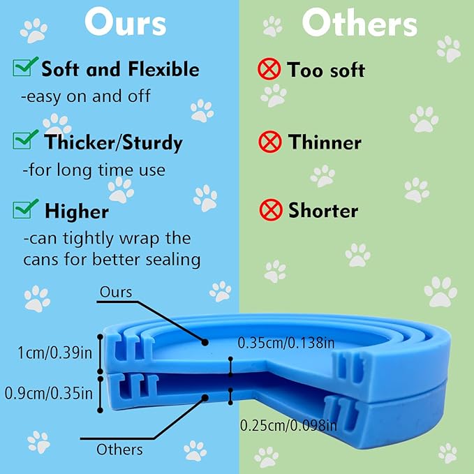 Pet Food Can Covers-Comtim 3 Pack Silicone Can Lids Caps for Dog Cat Wet Food,Universal Size Fit Most Standard Size Canned Dog and Cat Food