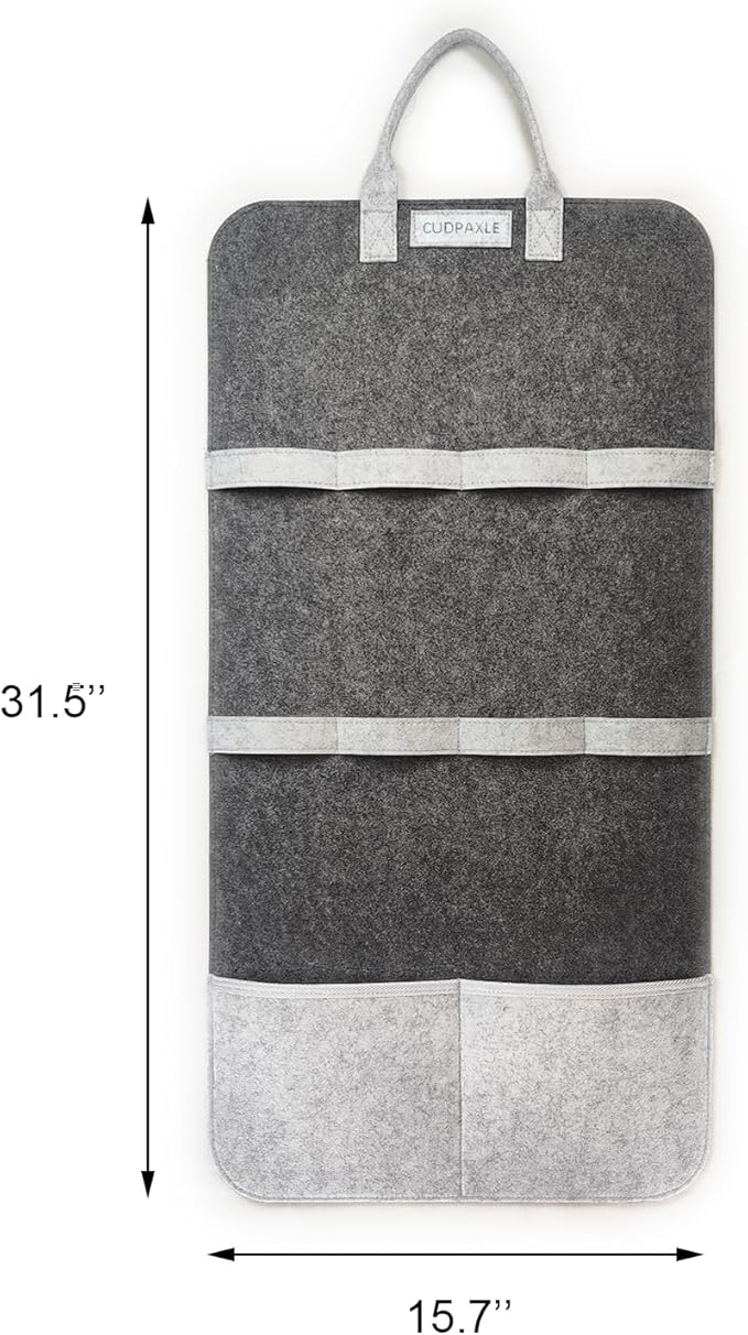 Cat Wand Toy Storage Bag,Wand Toy Holder and Cat Toy Organizer for Neatly Organizing Teaser Wand Toys, Ensuring Feline Safety and a Clutter-Free Home(Dark)