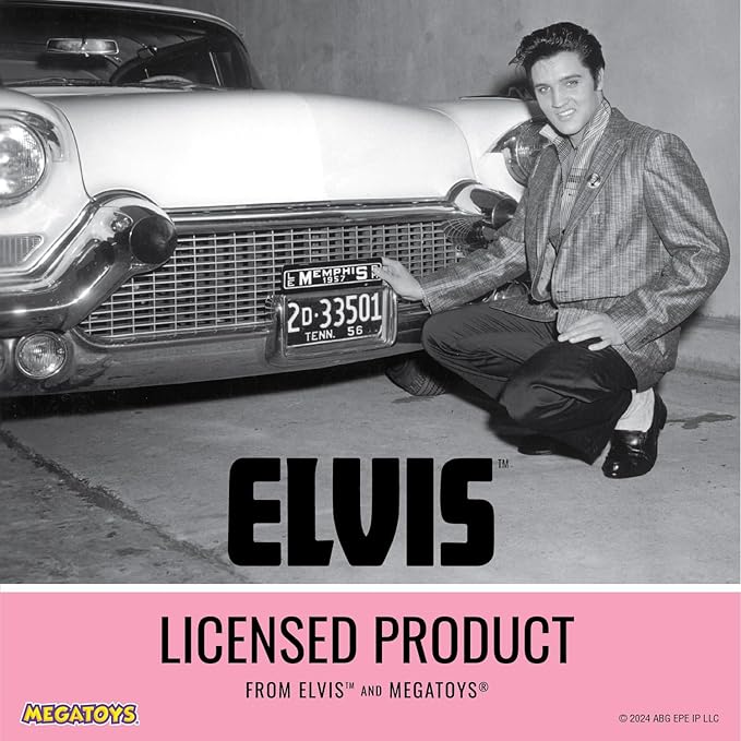 Elvis Plush Car Pet Bed – Pink Pet Bed with Musical-Design Pillows and Elegant Car Styling