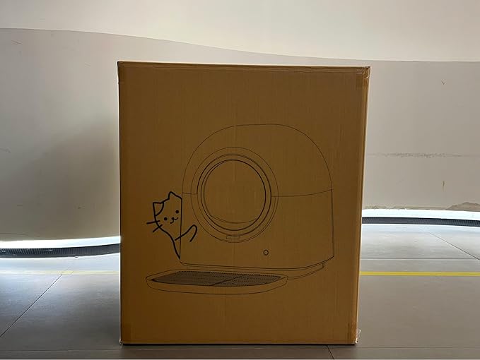 Self-Cleaning Litter Box Automatic Electronic Hands-Free Smart Robot self Cleaning Litter Box - Large 60L Capacity, Safe Anti-Pinch,with Deodorizer and Liner,for Multiple Cats (Grey Pro)