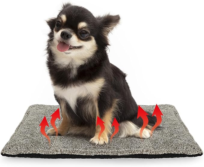 Self-Warming Cat Bed Pad, Self-Heating Cat Bed Mat Thermal Blanket for Indoor Cats & Small Dogs,30x20 inches