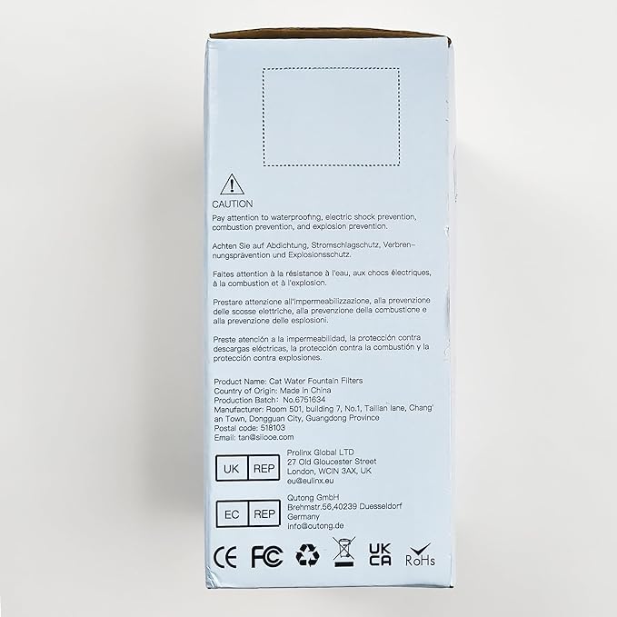 SOOFPET 16pcs Cat Water Fountain Filter - Pet Fountain Filters Replacement - Sponge and Carbon Filters for Automatic Dog Water Bowl Dispenser - Provide Clean Drinking Water for Small Animals