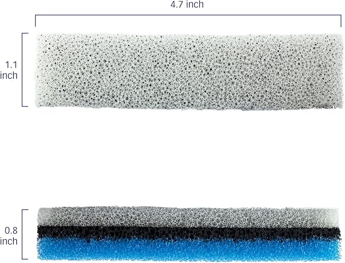 PET STANDARD Premium Water Filter Compatible with NPET® WF020 Water Fountain. Rectangular-Shaped, Washable Pet Fountain Filters with Triple Filtration System, Pack of 12