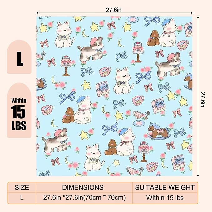 27.6" Cat Grooming Wrap Cat Wrap for Cutting Nails Cat Restraint for Nail Clipping Cat Swaddle Wrap Cat Burrito Wrap L(Within 15lbs) Anti-Scratch Anti-Escape Multifunctional Pet Tool