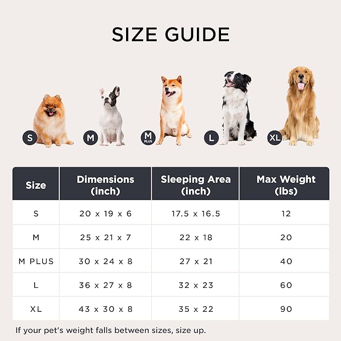 Bedsure Cute Dog Bed for Small Medium Dogs - Washable Furry Puppy Beds, Rectangle Orthopedic Corduroy Fleece Pet Beds with Removable Zipper Cover, 25x21x7inches,Sandy Tan