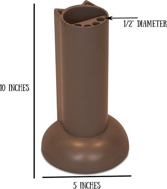 Cat Teaser Wand Holder. Keep Cats Safe with This Unique Cat Toy Storage Solution. Organize Feather Cat Wand Toys. Patent Pending (Gray)