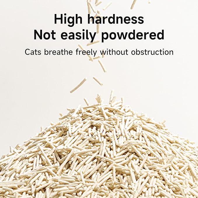 KERES Clumping Cat Litter - Odor Control, Dust-Free, Ultra Absorbent and Flushable, Free & Clean Unscented Tofu Cat Litter, Low Tracking, Safe & Natural (5.07lb*3bag)