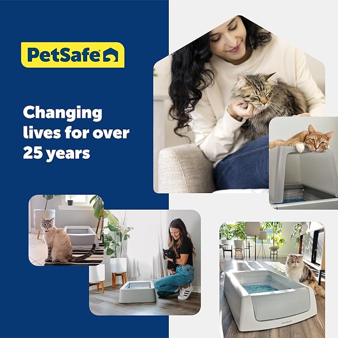 PetSafe ScoopFree Premium Natural Cat Litter - Eco-Friendly Long-Lasting Litter - High Absorbency & Low-Tracking Design - Non-Clumping Pebbles - 4.2 lb Bag - 2 Pack