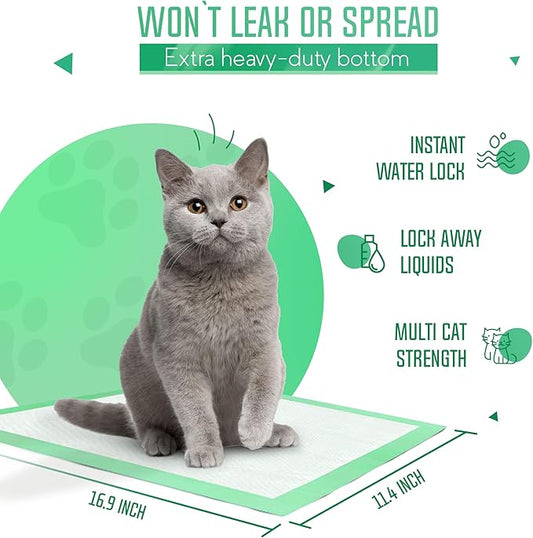 PETSWORLD Multi Cat Pad Refills for Cats Breeze Litter System, Ultra-Absorbent, Quick Dry - (100 Count, Fresh Scented)