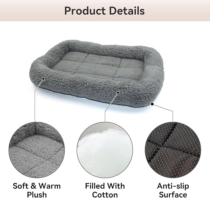 Cat Bed Washable Indoor Cat Cushion Bed, Soft and Cozy Plush Pet Bed-S