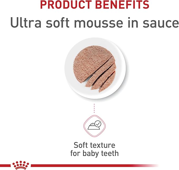 Royal Canin Feline Health Nutrition Mother & Babycat Ultra Soft Mousse in Sauce Canned Cat Food, 3 oz can (24-count)