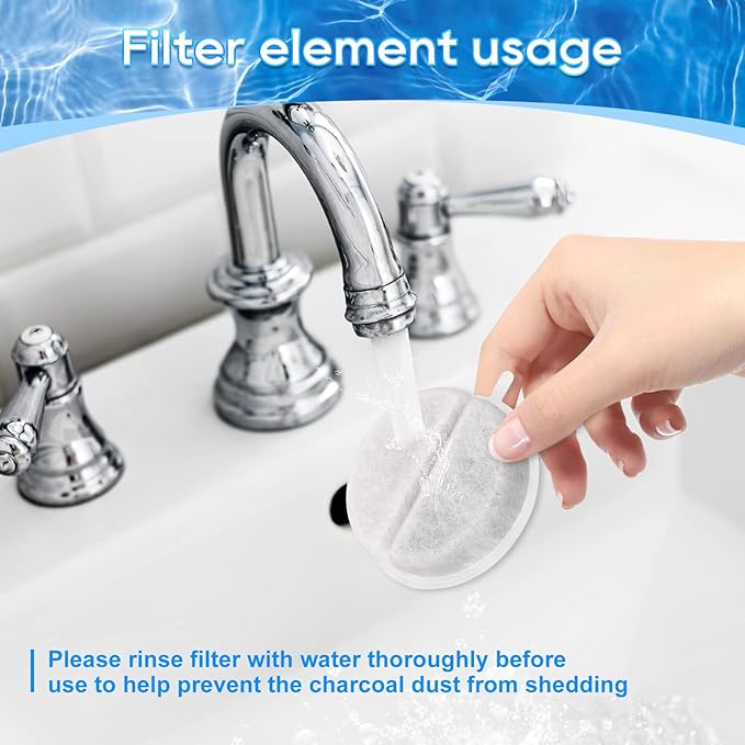 Cat Fountain Filter Replacement, 8 Pack Cat Water Fountain Filters, Pet Water Fountain Filter for Lite & Premium 84oz 2.5L Drinking Fountain