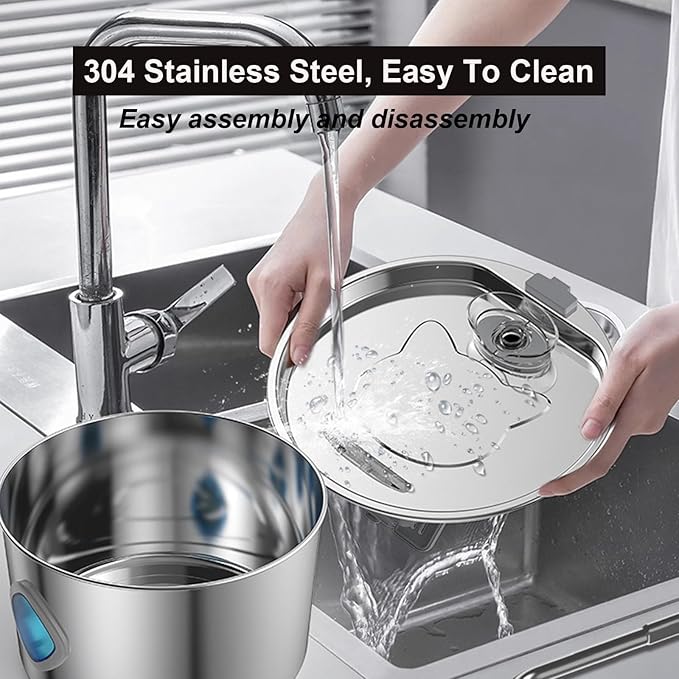 Pawira Water Fountain for Cats, with 10 Filters - Silent Pump, Dog & Cat Water Fountain, 3.2L / 108oz with Water Window, Super Quiet (A, Filter * 2, 3.2L)