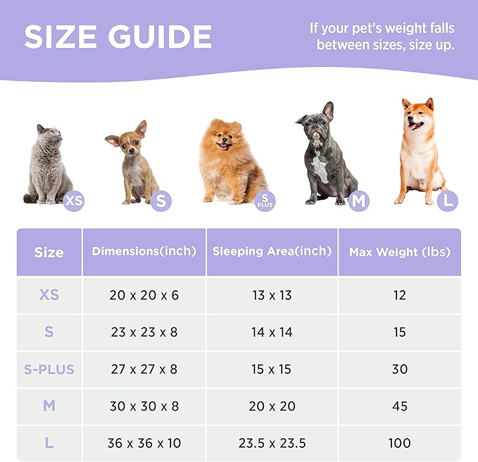 LE SURE Donut Large Dog Bed - Round Cat Beds for Indoor Anti-Anxiety Calming Pet Beds, Washable Cute Modern Beds with Teddy Sherpa Plush & Anti Slip Bottom, 36 Inch, Brown