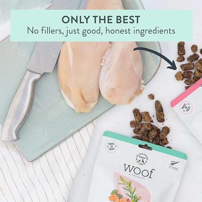 Air Dried Dog Food, Toppers for Dry Food, High Protein, Natural Dog Food, Limited Ingredient Recipe Chicken, 3.5 oz