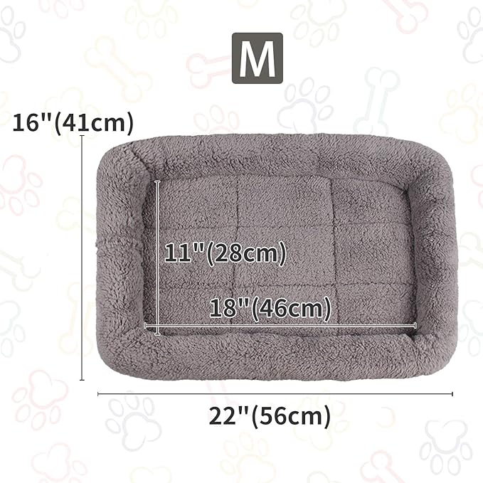 Cat Bed Washable Indoor Cat Cushion Bed, Soft and Cozy Plush Pet Bed-M