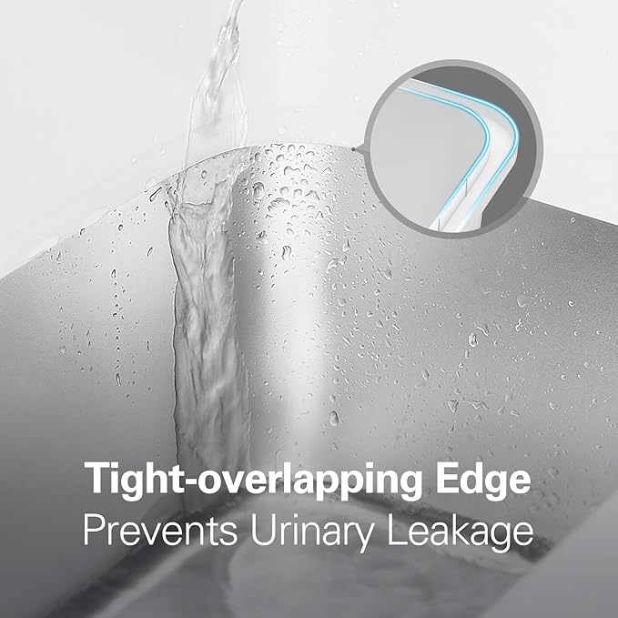 Zarler Stainless Steel Litter Box with Lid, Extra Large Cat Litter Boxes, XL Large Metal Litter Box for Big Cats with High Sided, White (Non-Sticky, Easy to Clean, Anti-Urine Leakage)